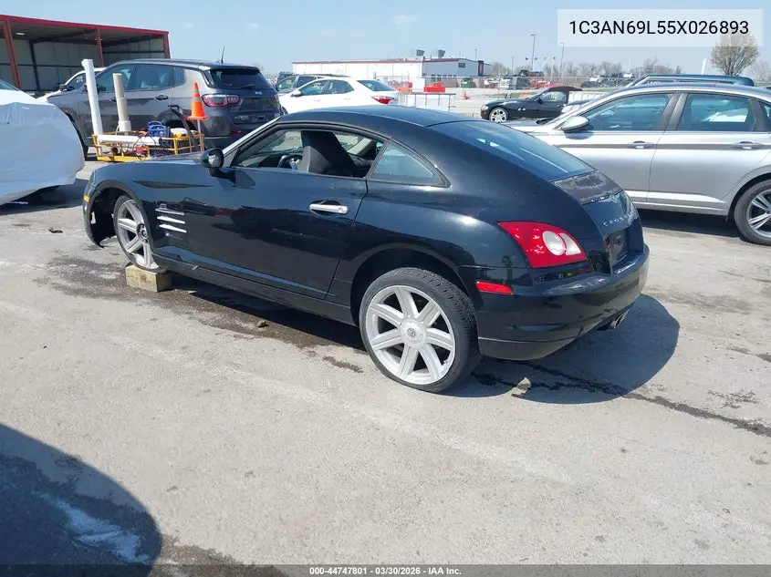 2005 Chrysler Crossfire Limited VIN: 1C3AN69L55X026893 Lot: 44747801