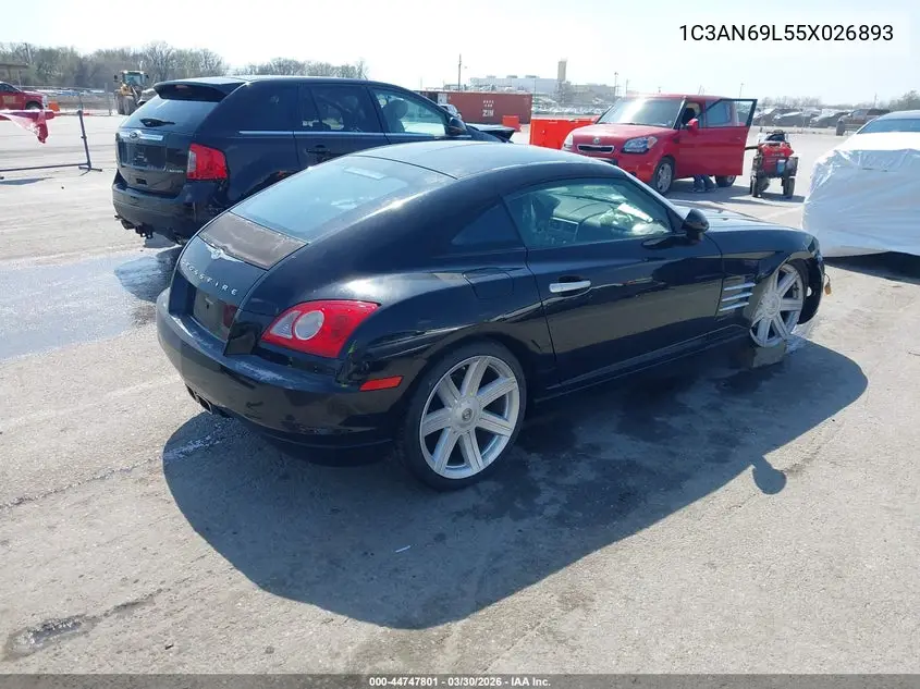 2005 Chrysler Crossfire Limited VIN: 1C3AN69L55X026893 Lot: 44747801