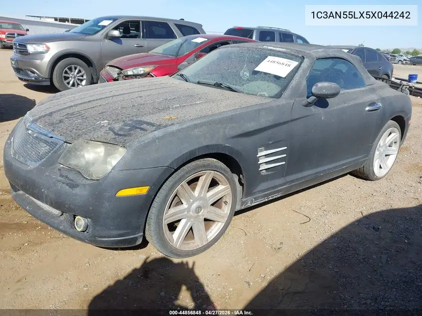 2005 Chrysler Crossfire VIN: 1C3AN55LX5X044242 Lot: 44856848