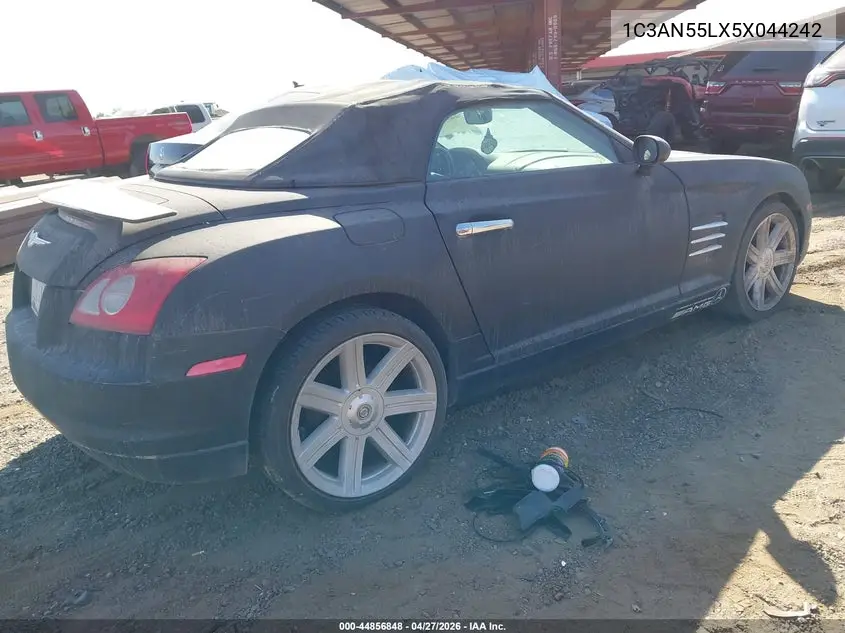 2005 Chrysler Crossfire VIN: 1C3AN55LX5X044242 Lot: 44856848