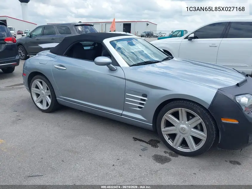2005 Chrysler Crossfire Limited VIN: 1C3AN65L85X027168 Lot: 45323474
