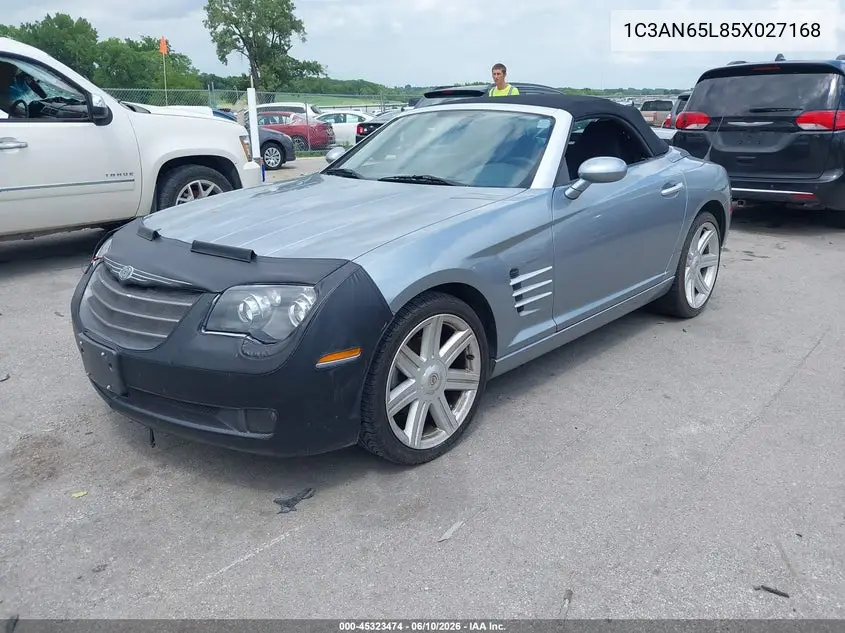 2005 Chrysler Crossfire Limited VIN: 1C3AN65L85X027168 Lot: 45323474