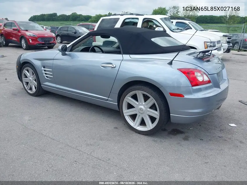 2005 Chrysler Crossfire Limited VIN: 1C3AN65L85X027168 Lot: 45323474