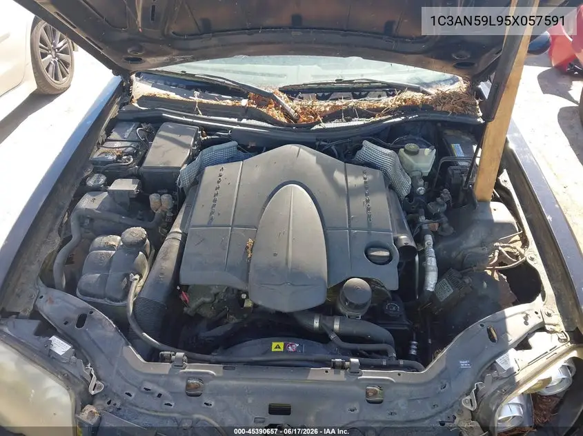 2005 Chrysler Crossfire VIN: 1C3AN59L95X057591 Lot: 45390657