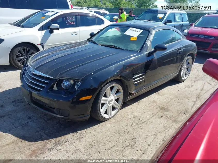 2005 Chrysler Crossfire VIN: 1C3AN59L95X057591 Lot: 45390657