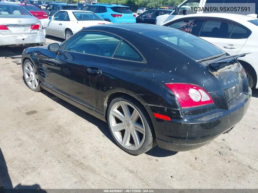 2005 Chrysler Crossfire VIN: 1C3AN59L95X057591 Lot: 45390657