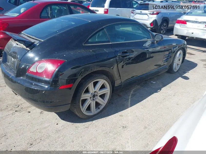 2005 Chrysler Crossfire VIN: 1C3AN59L95X057591 Lot: 45390657
