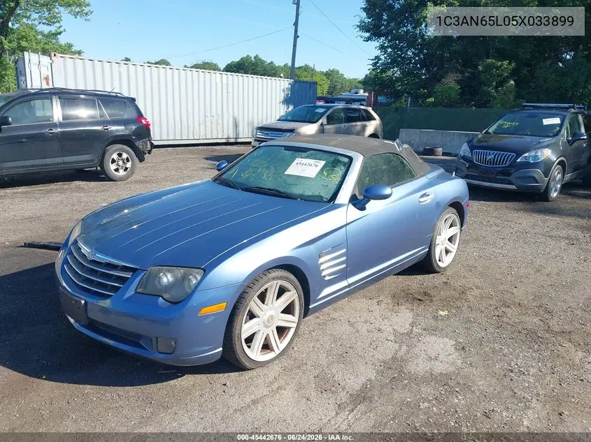 2005 Chrysler Crossfire Limited VIN: 1C3AN65L05X033899 Lot: 45442676