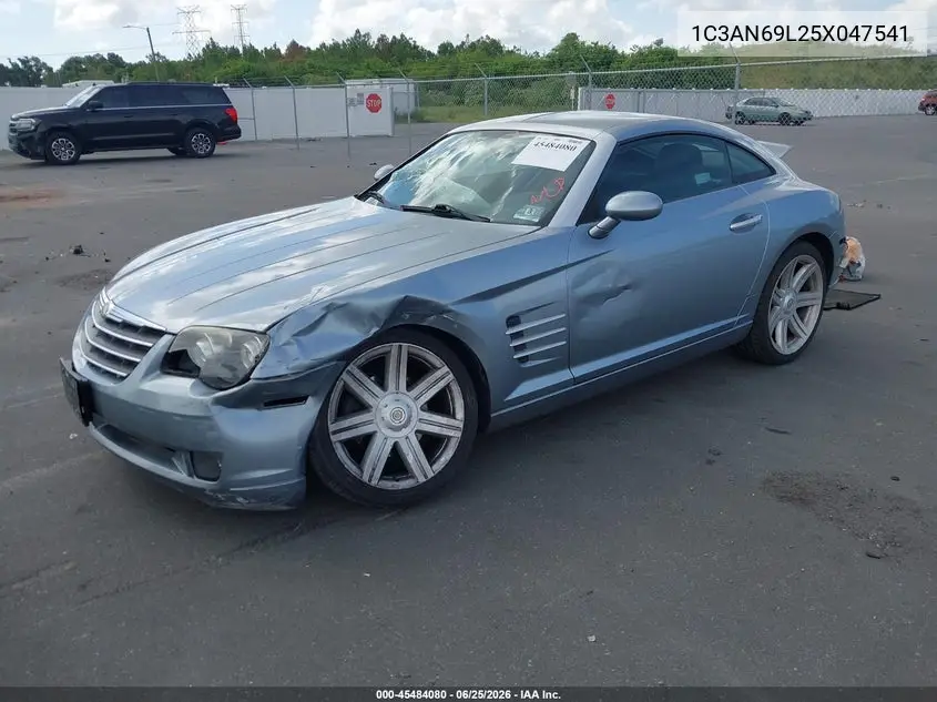 2005 Chrysler Crossfire Limited VIN: 1C3AN69L25X047541 Lot: 45484080