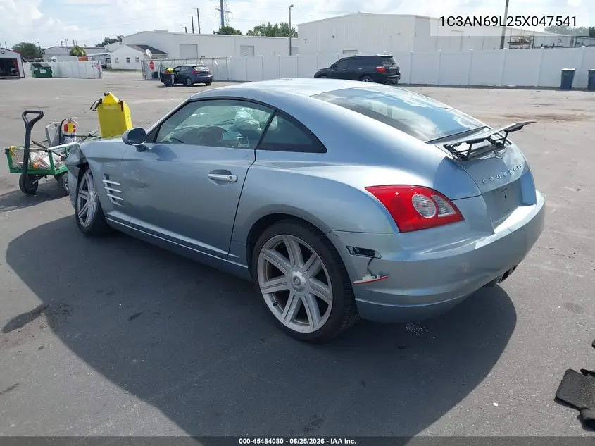 2005 Chrysler Crossfire Limited VIN: 1C3AN69L25X047541 Lot: 45484080