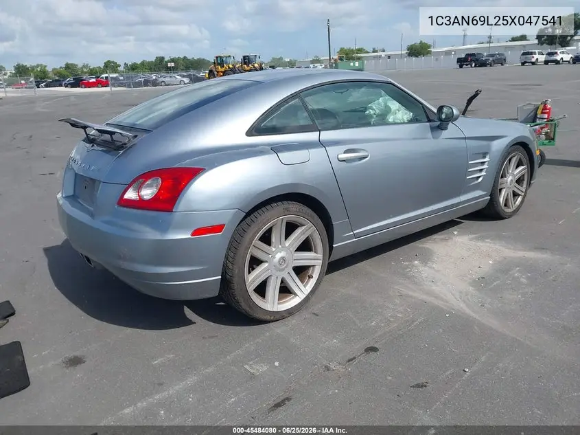 2005 Chrysler Crossfire Limited VIN: 1C3AN69L25X047541 Lot: 45484080
