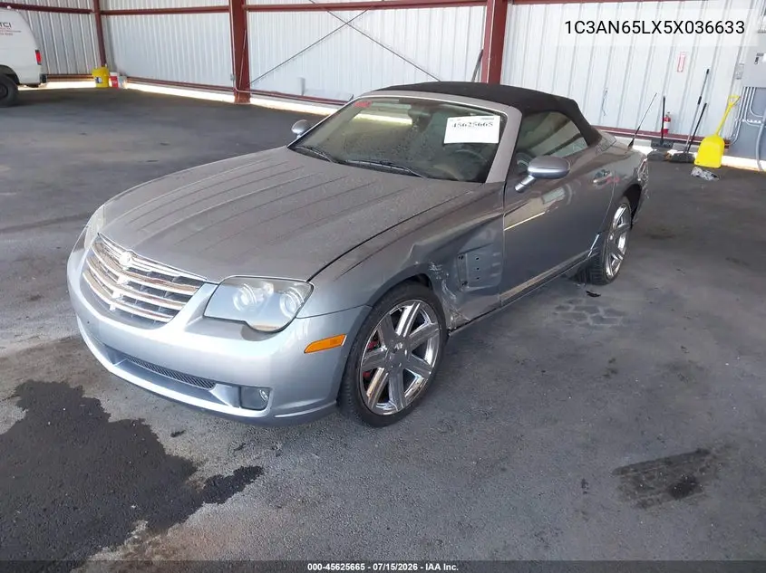 2005 Chrysler Crossfire Limited VIN: 1C3AN65LX5X036633 Lot: 45625665