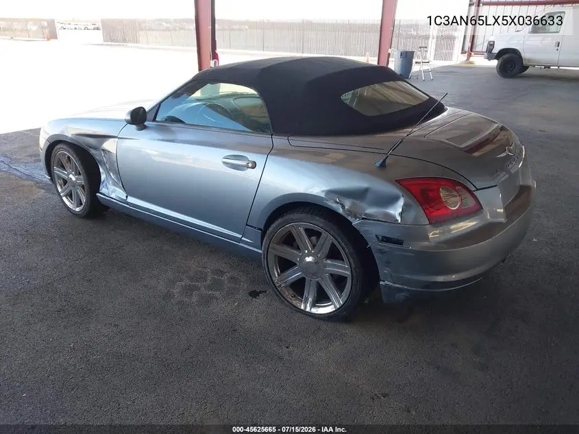2005 Chrysler Crossfire Limited VIN: 1C3AN65LX5X036633 Lot: 45625665