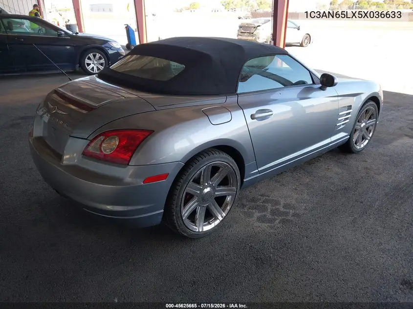 2005 Chrysler Crossfire Limited VIN: 1C3AN65LX5X036633 Lot: 45625665
