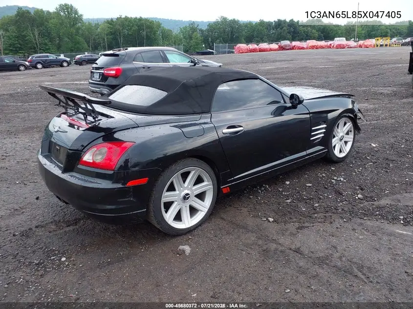 2005 Chrysler Crossfire Limited VIN: 1C3AN65L85X047405 Lot: 45680372