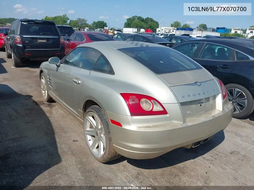 2007 Chrysler Crossfire Limited VIN: 1C3LN69L77X070700 Lot: 45513555