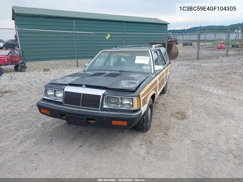 1986 Chrysler Lebaron Town And Country VIN: 1C3BC59E4GF104305 Lot: 45443983