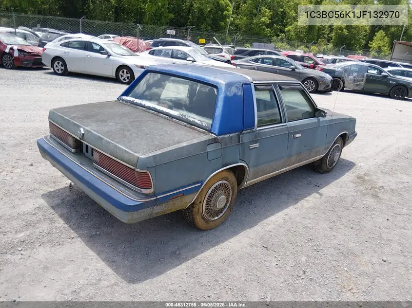 1988 Chrysler Lebaron VIN: 1C3BC56K1JF132970 Lot: 45312755