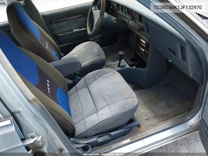 1988 Chrysler Lebaron VIN: 1C3BC56K1JF132970 Lot: 45312755