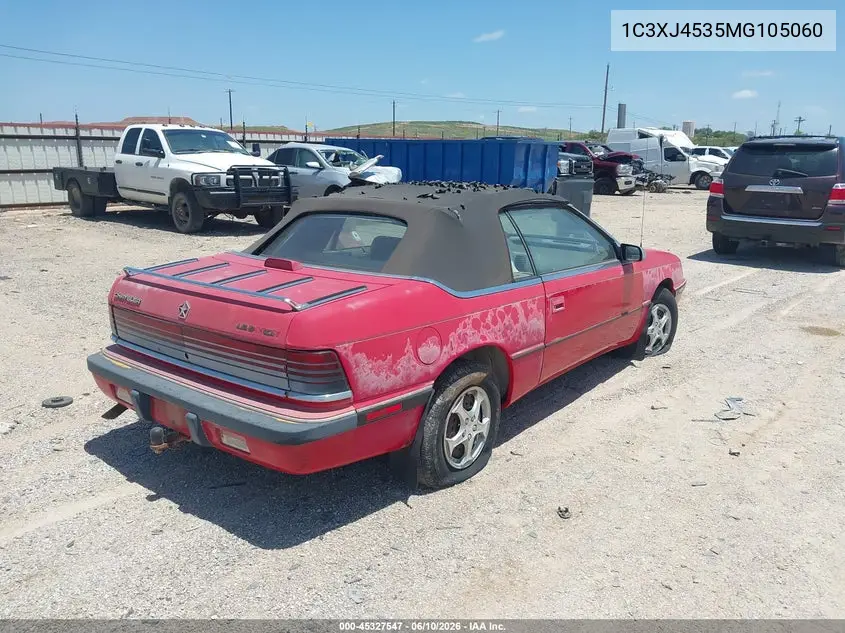 1991 Chrysler Lebaron VIN: 1C3XJ4535MG105060 Lot: 45327547