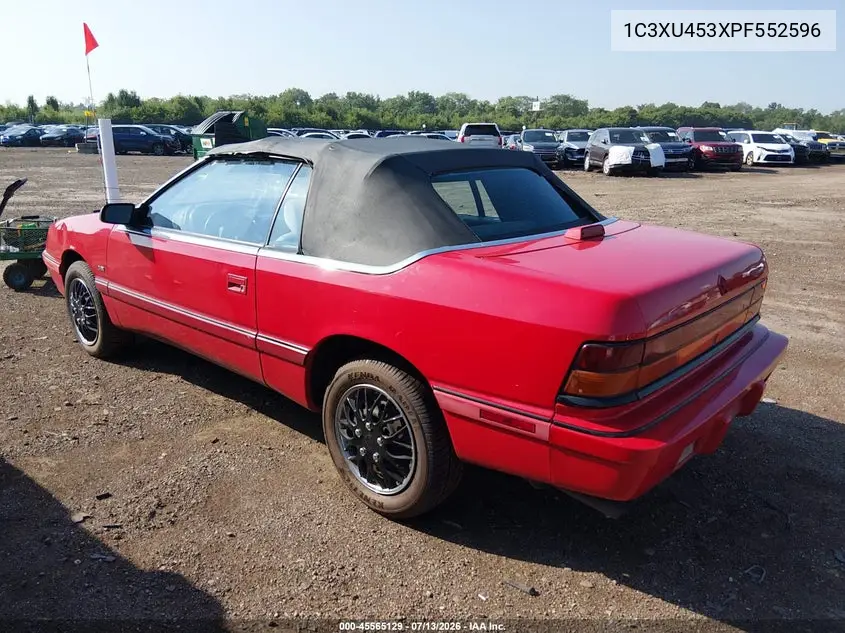 1993 Chrysler Lebaron VIN: 1C3XU453XPF552596 Lot: 45565129
