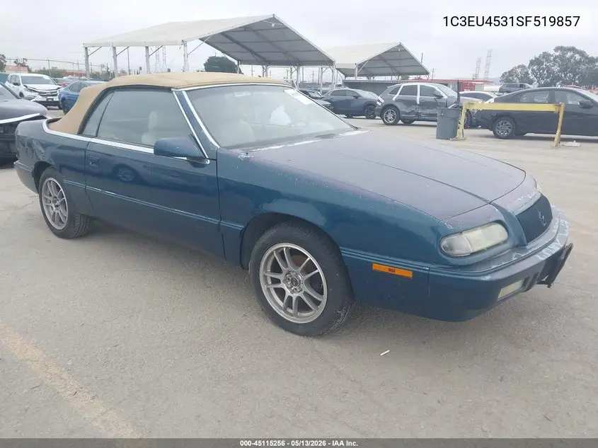 1995 Chrysler Lebaron Gtc VIN: 1C3EU4531SF519857 Lot: 45115256