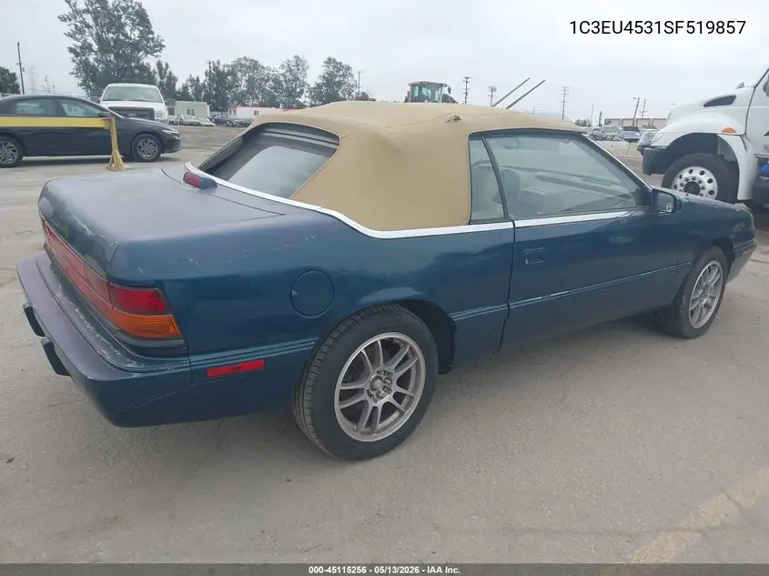 1995 Chrysler Lebaron Gtc VIN: 1C3EU4531SF519857 Lot: 45115256