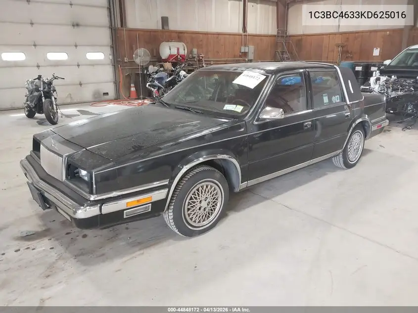 1989 Chrysler New Yorker C-Body VIN: 1C3BC4633KD625016 Lot: 44848172