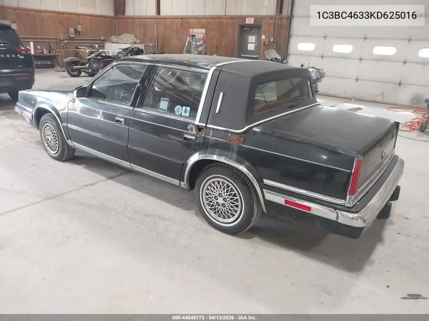 1989 Chrysler New Yorker C-Body VIN: 1C3BC4633KD625016 Lot: 44848172