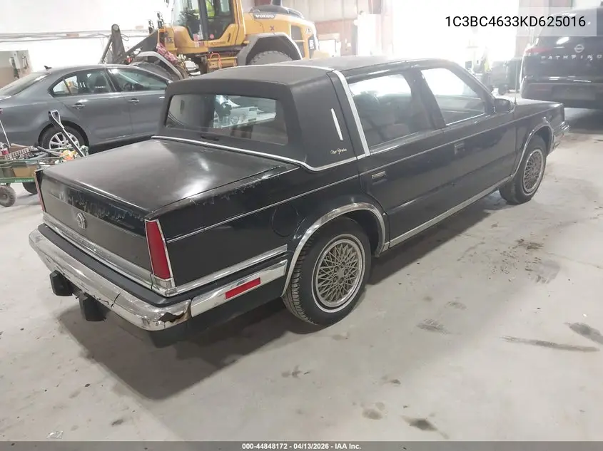1989 Chrysler New Yorker C-Body VIN: 1C3BC4633KD625016 Lot: 44848172