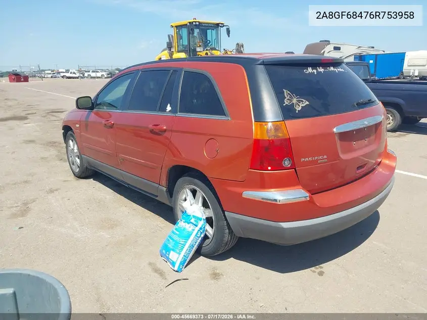 2006 Chrysler Pacifica Touring VIN: 2A8GF68476R753958 Lot: 45669373