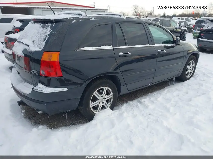 2A8GF68X37R243988 2007 Chrysler Pacifica Touring