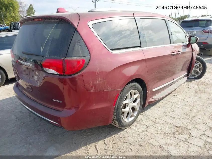 2C4RC1GG9HR745645 2017 Chrysler Pacifica Limited