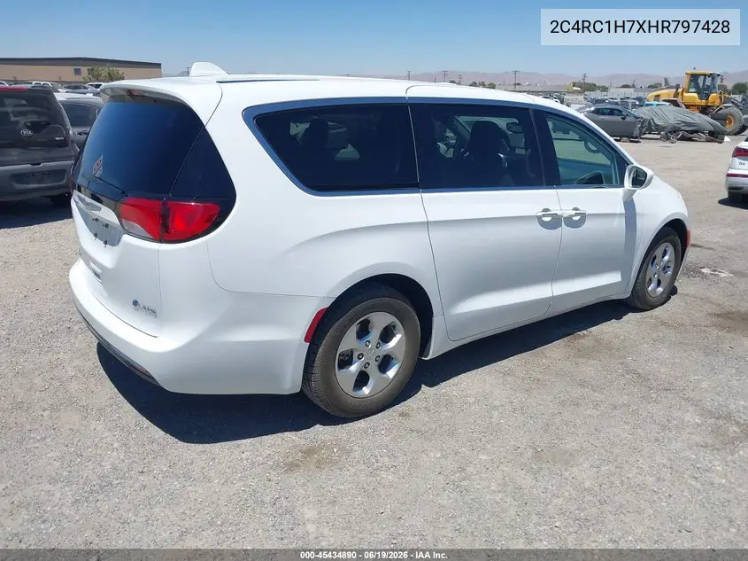 2017 Chrysler Pacifica Hybrid Touring Plus VIN: 2C4RC1H7XHR797428 Lot: 45434890