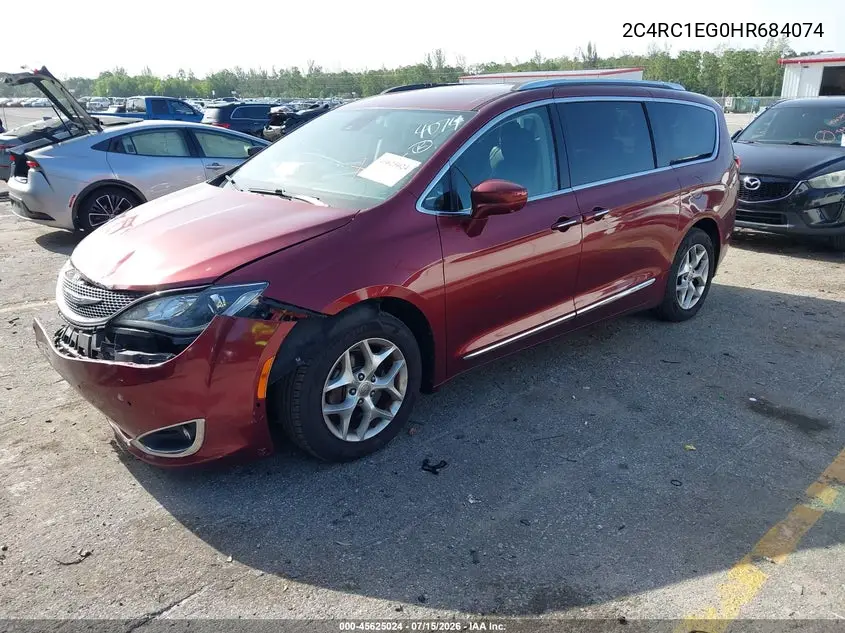 2017 Chrysler Pacifica Touring-L Plus VIN: 2C4RC1EG0HR684074 Lot: 45625024