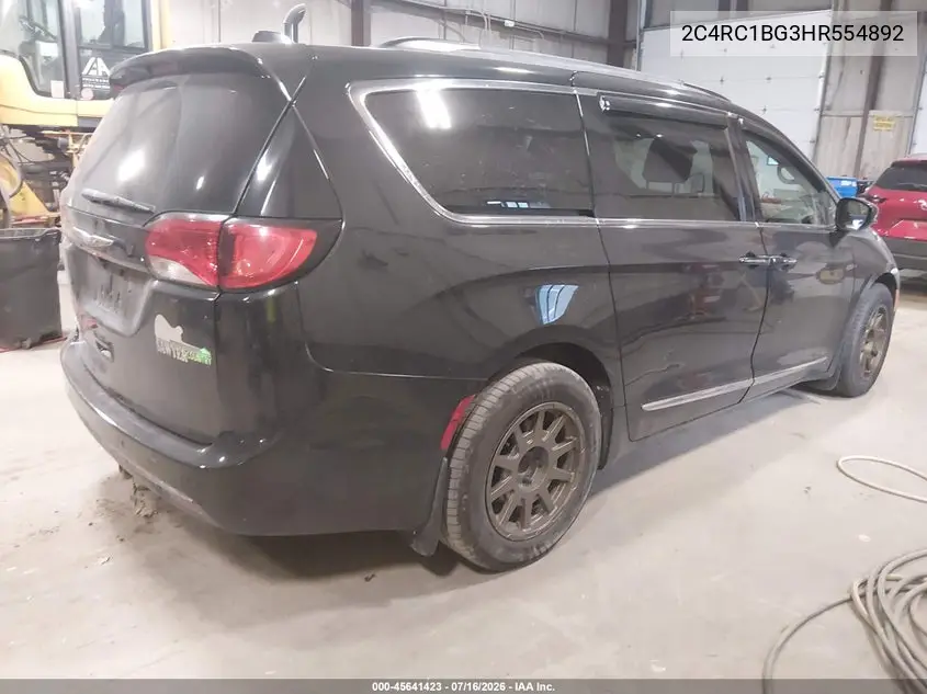 2017 Chrysler Pacifica Touring-L VIN: 2C4RC1BG3HR554892 Lot: 45641423