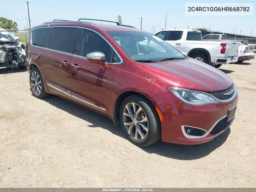 2017 Chrysler Pacifica Limited VIN: 2C4RC1GG6HR668782 Lot: 45688071