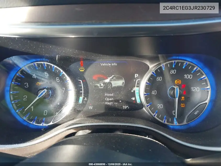 2C4RC1EG3JR230729 2018 Chrysler Pacifica Touring L Plus