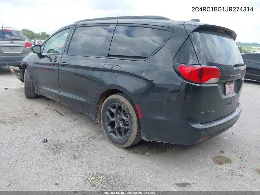 2018 Chrysler Pacifica Touring L VIN: 2C4RC1BG1JR274314 Lot: 45412248