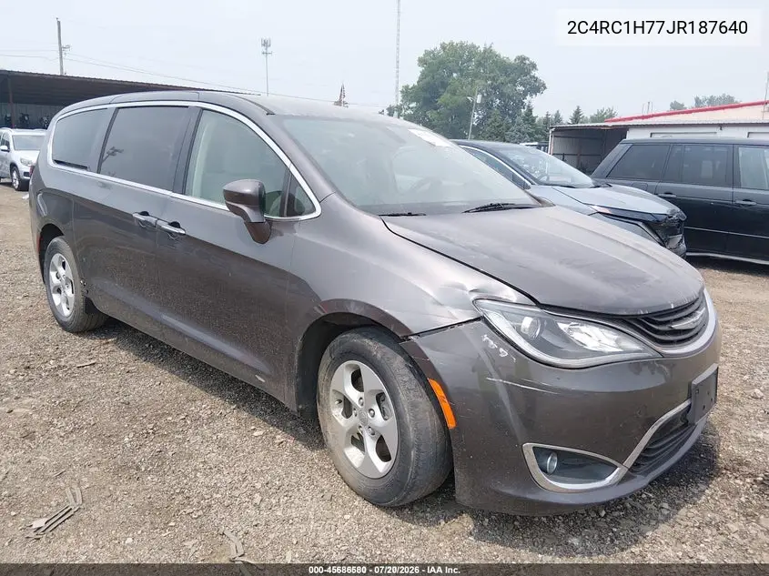 2018 Chrysler Pacifica Hybrid Touring Plus VIN: 2C4RC1H77JR187640 Lot: 45686580