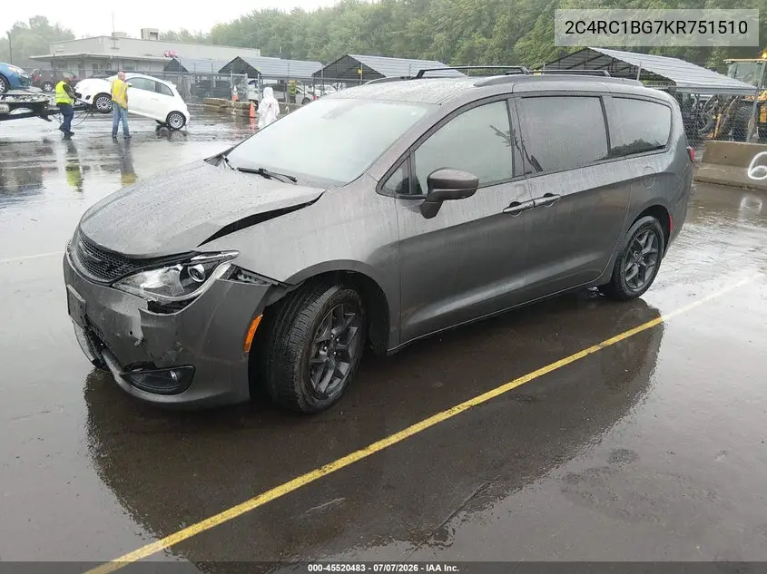 2019 Chrysler Pacifica Touring L VIN: 2C4RC1BG7KR751510 Lot: 45520483
