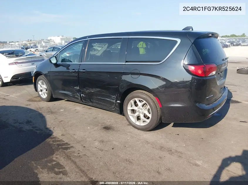 2019 Chrysler Pacifica Touring Plus VIN: 2C4RC1FG7KR525624 Lot: 45659008