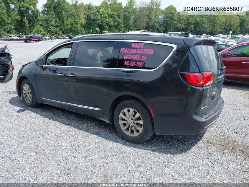 2019 Chrysler Pacifica Touring L VIN: 2C4RC1BG6KR685807 Lot: 45680047