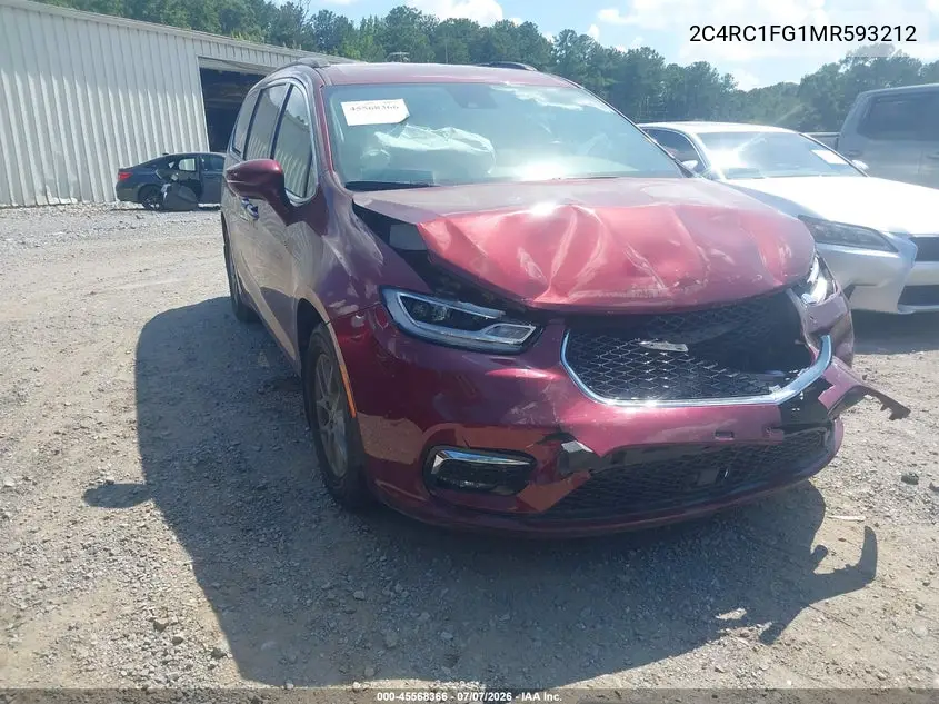 2021 Chrysler Pacifica Touring VIN: 2C4RC1FG1MR593212 Lot: 45568366
