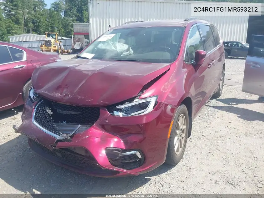 2021 Chrysler Pacifica Touring VIN: 2C4RC1FG1MR593212 Lot: 45568366