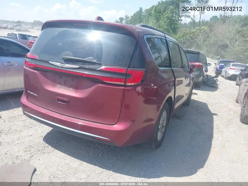 2021 Chrysler Pacifica Touring VIN: 2C4RC1FG1MR593212 Lot: 45568366