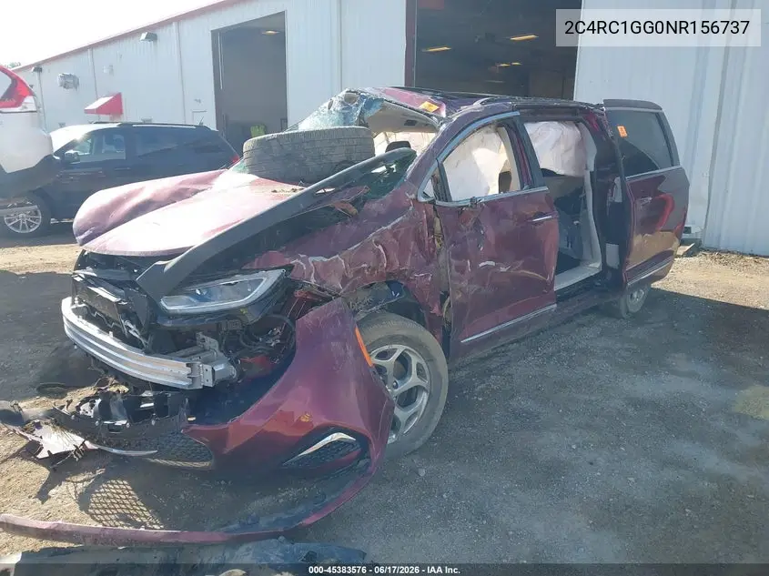2022 Chrysler Pacifica Limited VIN: 2C4RC1GG0NR156737 Lot: 45383576