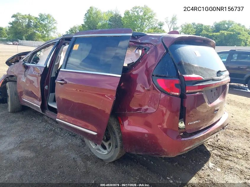 2022 Chrysler Pacifica Limited VIN: 2C4RC1GG0NR156737 Lot: 45383576