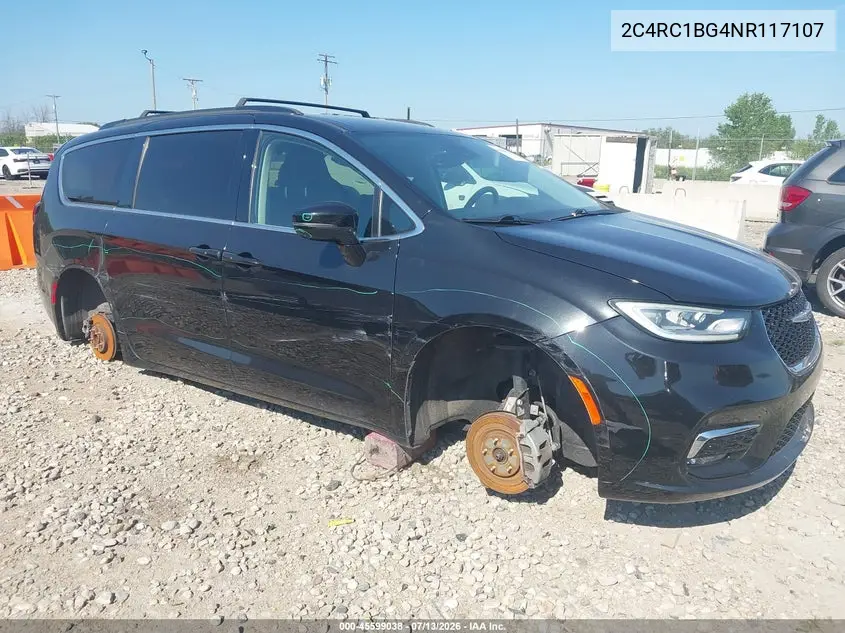 2022 Chrysler Pacifica Touring L VIN: 2C4RC1BG4NR117107 Lot: 45599038