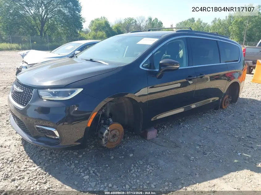 2022 Chrysler Pacifica Touring L VIN: 2C4RC1BG4NR117107 Lot: 45599038
